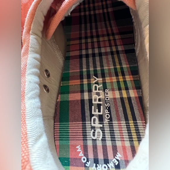 Men’s Sperry Topsider Sneakers. Size 10.5 in rare sherbet orange color! - Picture 2 of 9